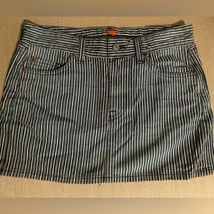 7 for all mankind striped mini skirt size 26